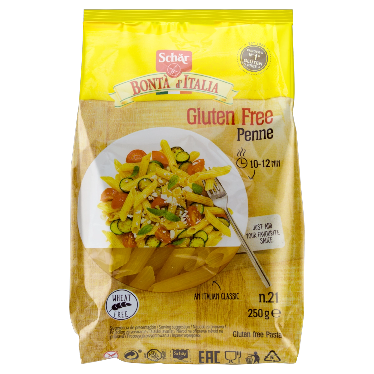 Macarrão De Arroz Penne Schär Pacote 250g