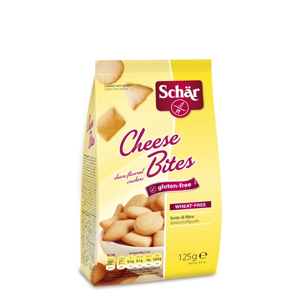 Biscoito Cheese Bites Sem Glúten Schar 125g