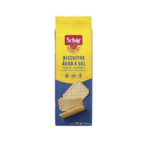 Biscoito água E Sal Sem Glúten Zero Lactose Schär Pacote 115g