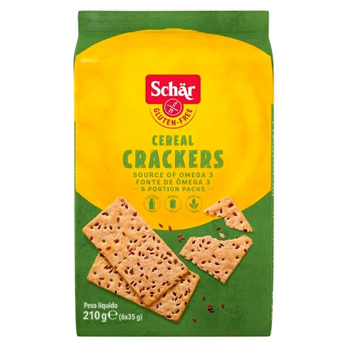 Biscoito Cracker Multigrãos Sem Glúten Zero Lactose Schär Pacote 210g