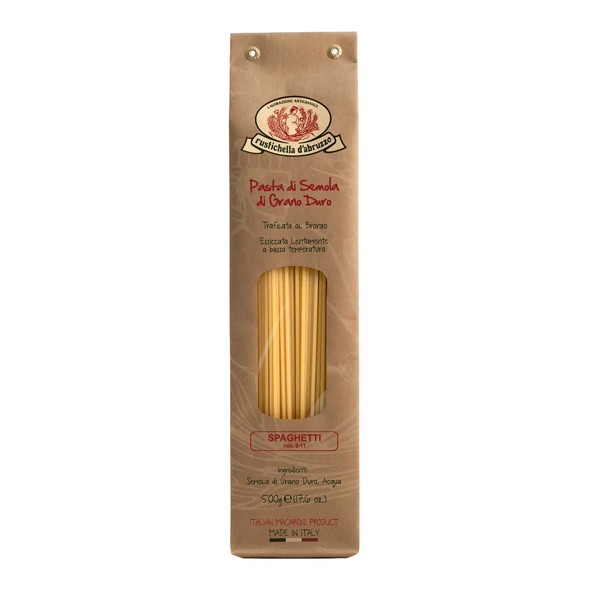 Macarrão De Trigo Grano Duro Spaghetti Rustichella Dabruzzo Pacote 500g