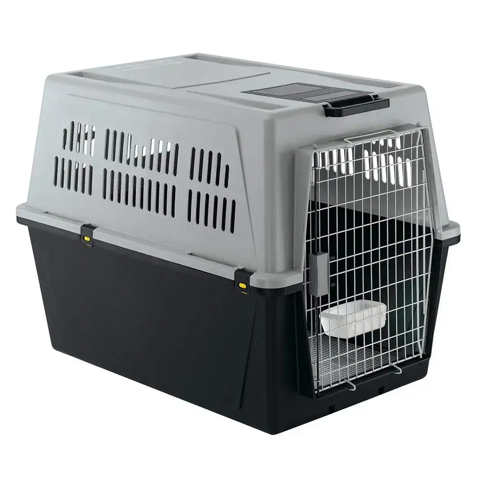 Caixa De Transporte Cinza Ferplast Atlas Professional 101 X 68,5 X 75,5 Cm