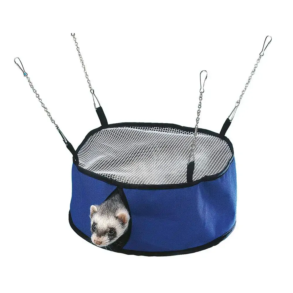 Acessório Para Gaiola Ferplast Barraca Para Ferret Azul E Preto