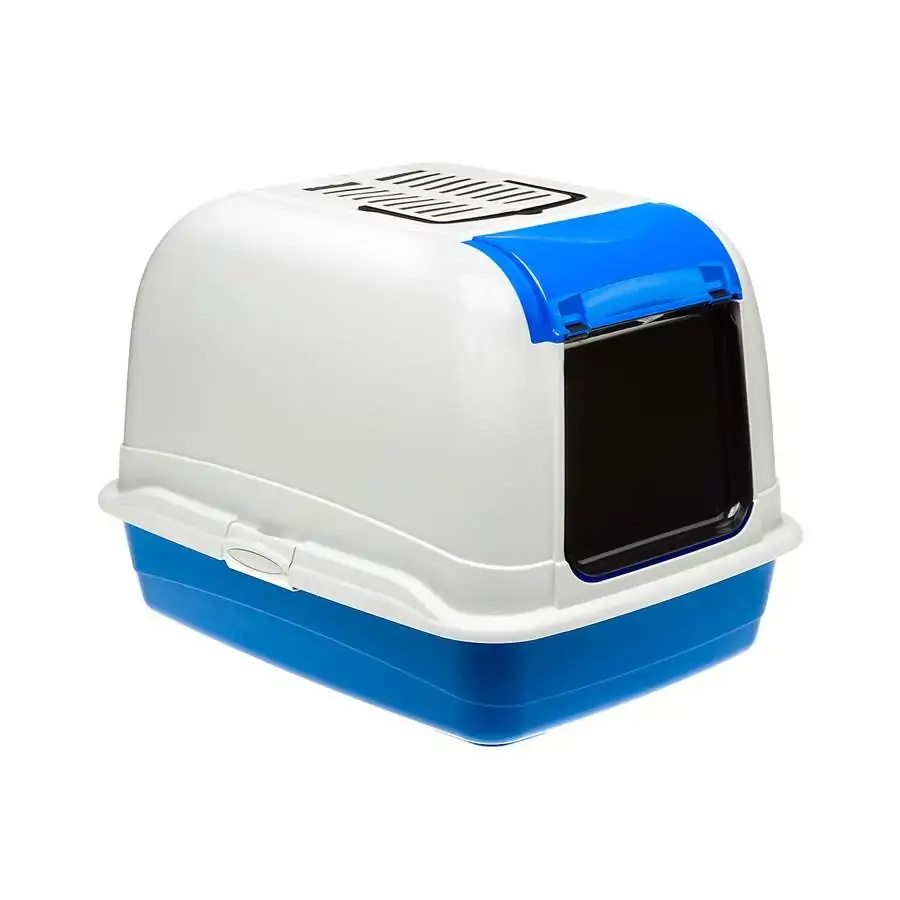 Banheiro Para Gatos Maxi Bella Cabrio Azul Ferplast Un