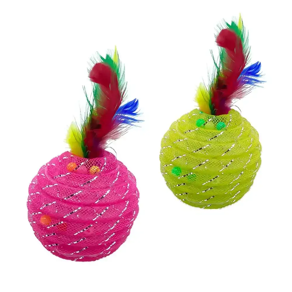 Brinquedo para gatos - Ferplast - Bola com pena