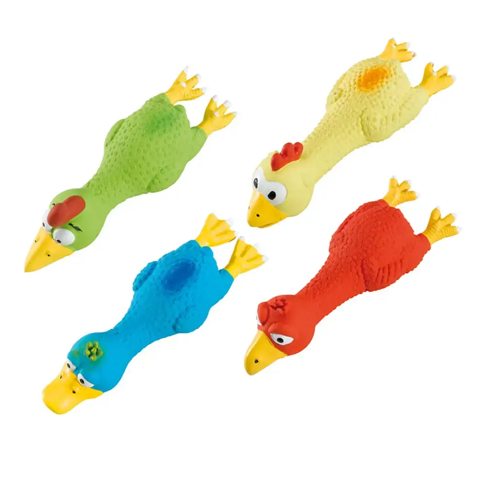 Brinquedo Aves Para Cães Com Apito Látex Cores Sortidas Pa 5547 Ferplast Un
