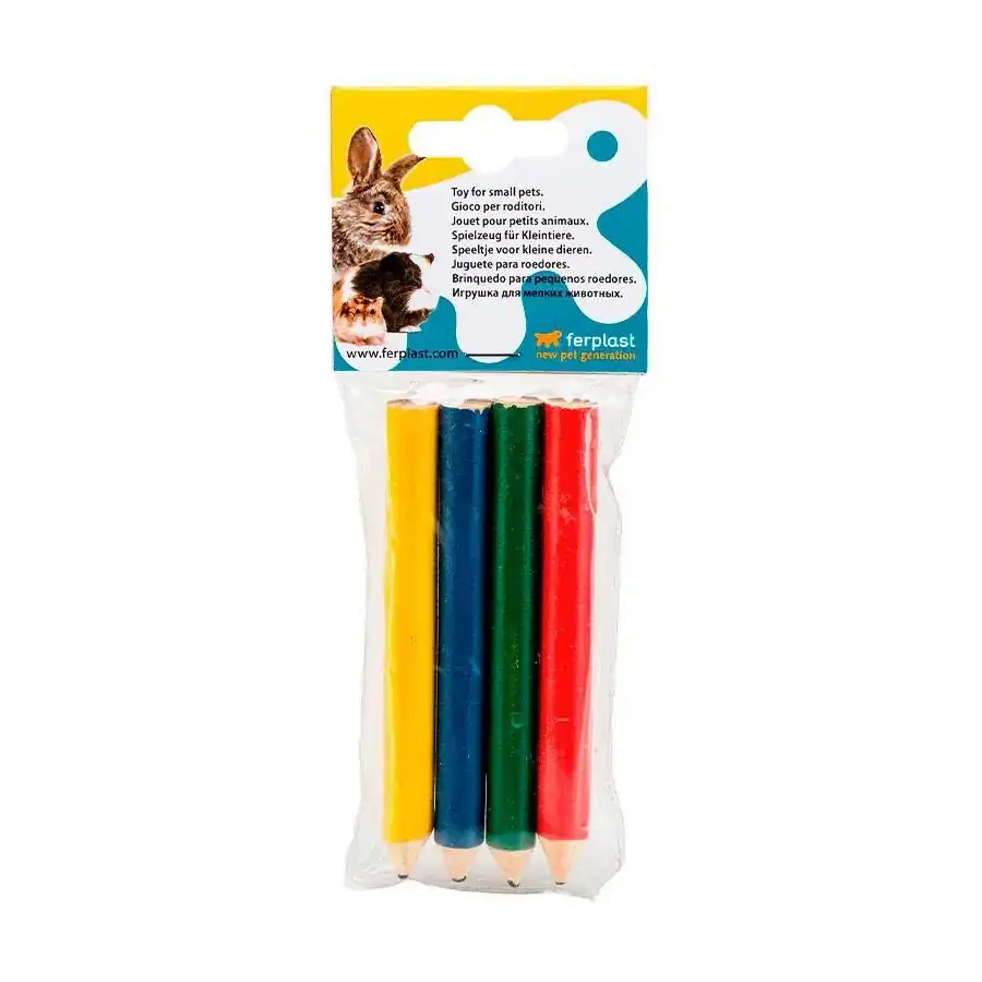 Conjunto De Lãpis Coloridos Para Roedores Ferplast 4un