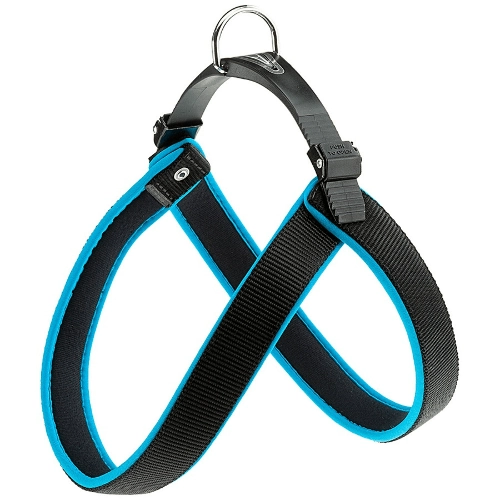 Peitoral Ferplast Agila Fluo Azul Para Cães Até 35kg