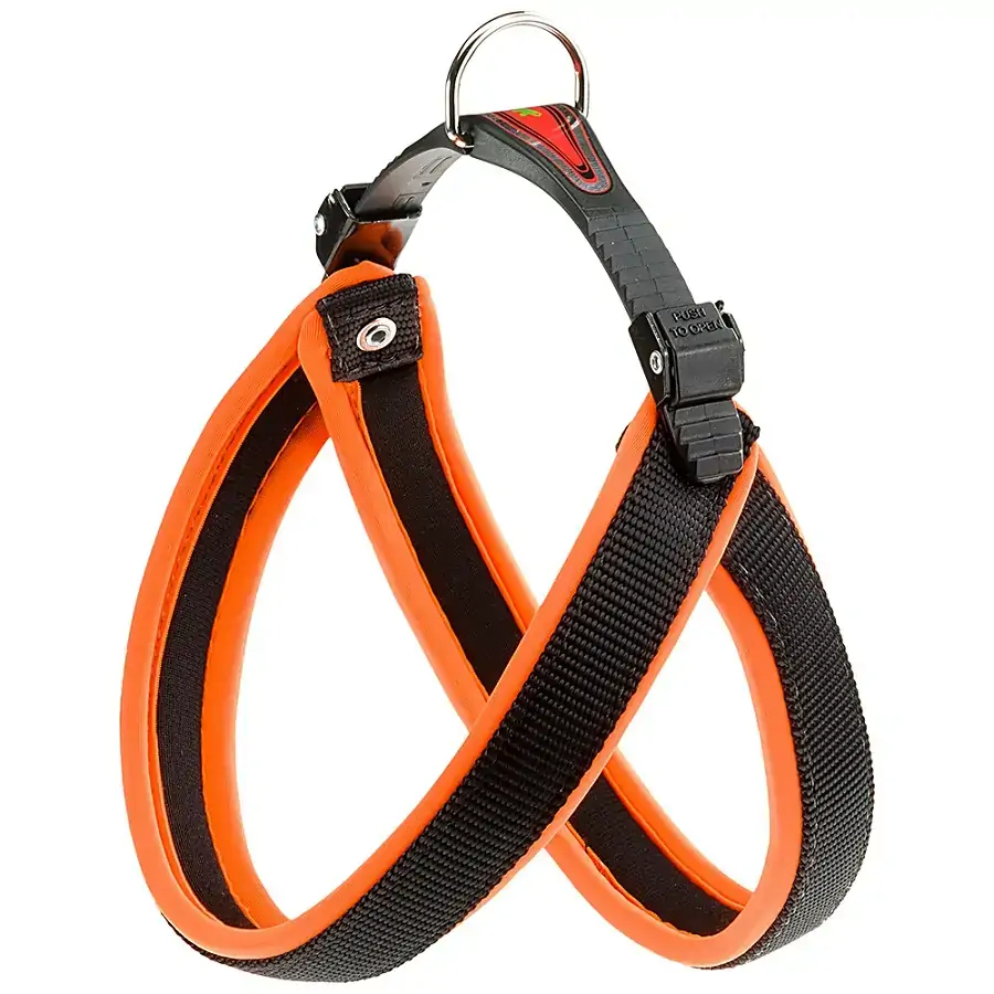 Peitoral Agila Fluo Laranja Para Cães
