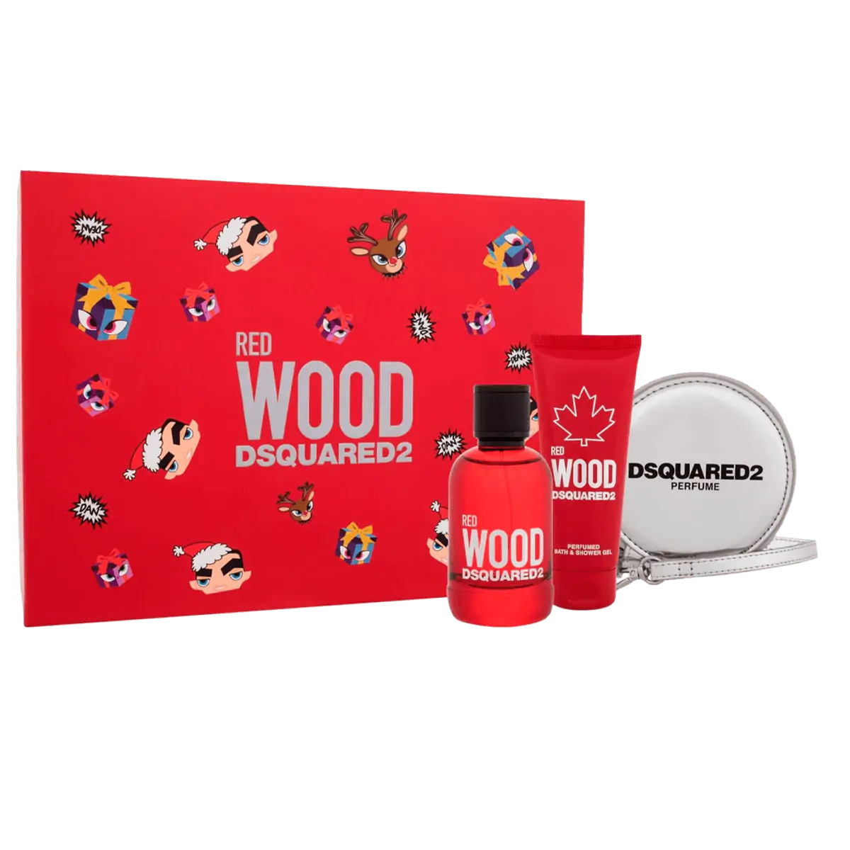 Dsquared2 Wood Red Kit Eau de Toilette 100ml + Shower Gel 100ml + Bolsa