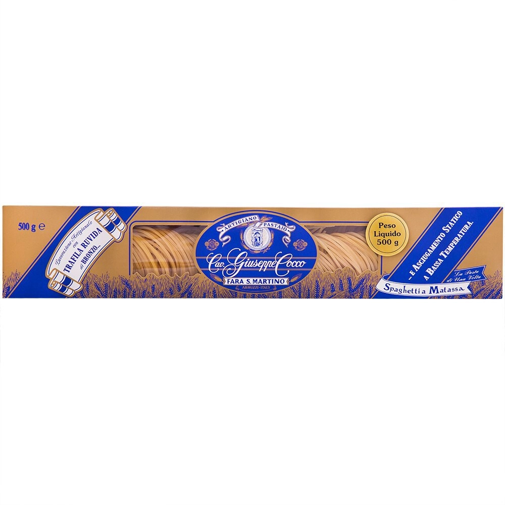Macarrão de Sêmola de Trigo Grano Duro Fettuccia Antica 84B Giuseppe Cocco Caixa 500g