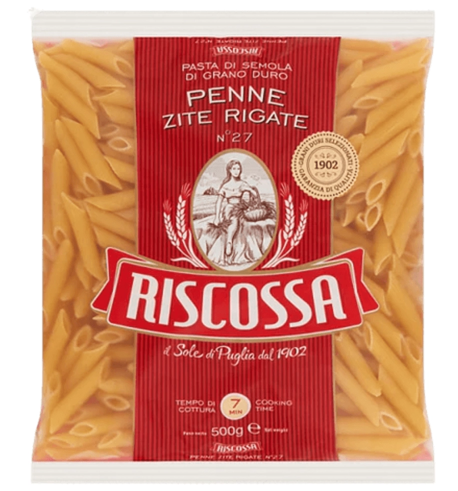 Macarrão.riscossa Penne Rigate