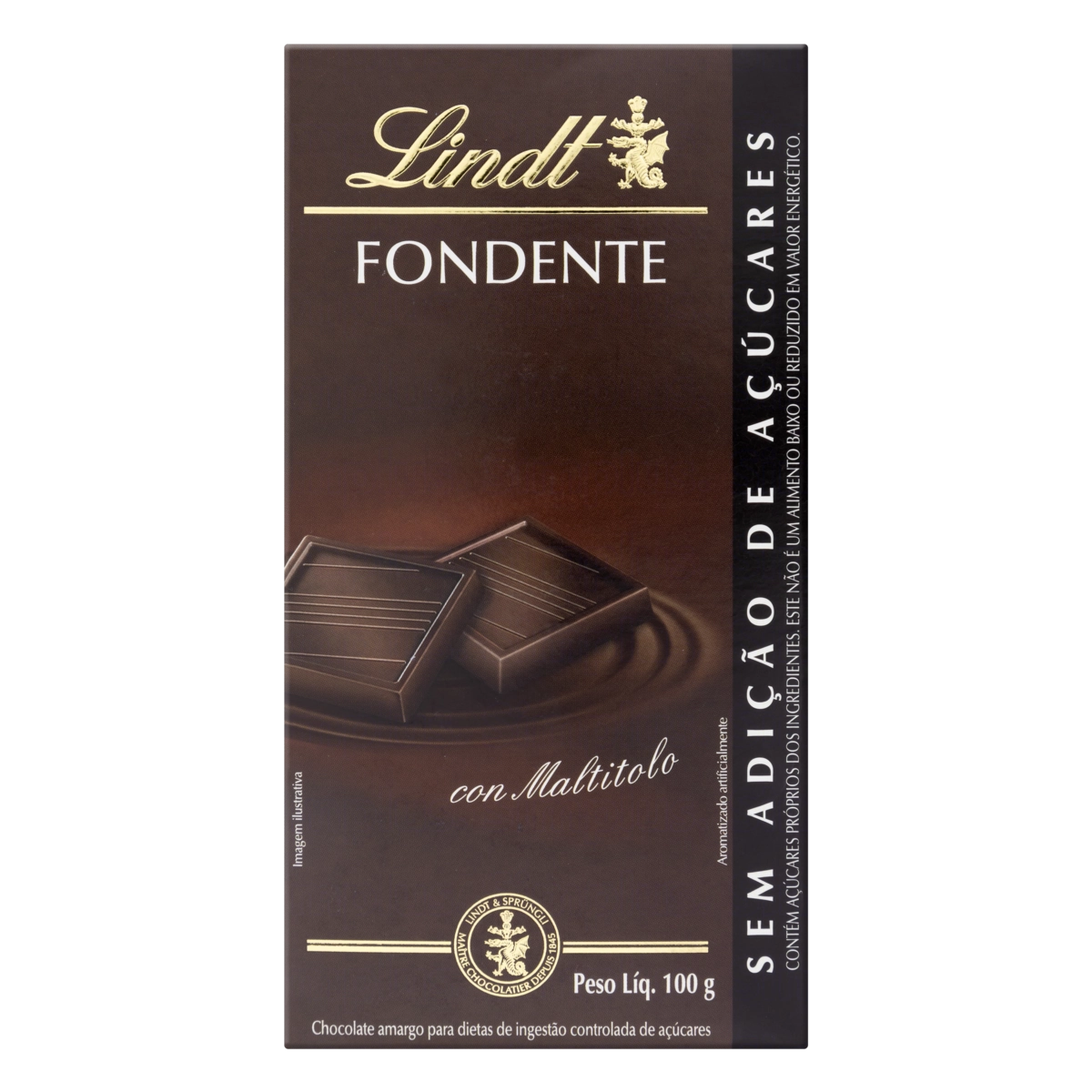 Chocolate Amargo Lindt Fondente Caixa 100g