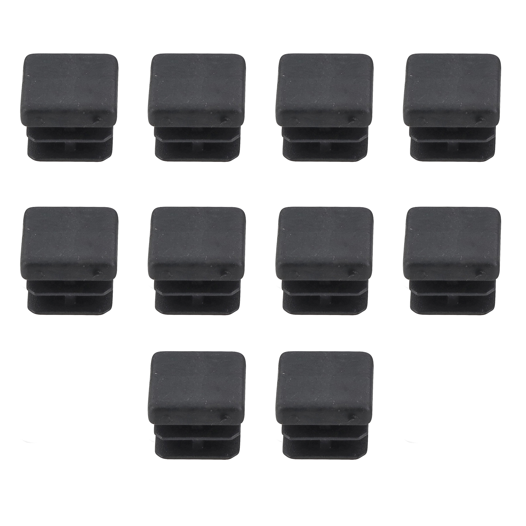 Acabamento Quadrado 20x20mm Preto