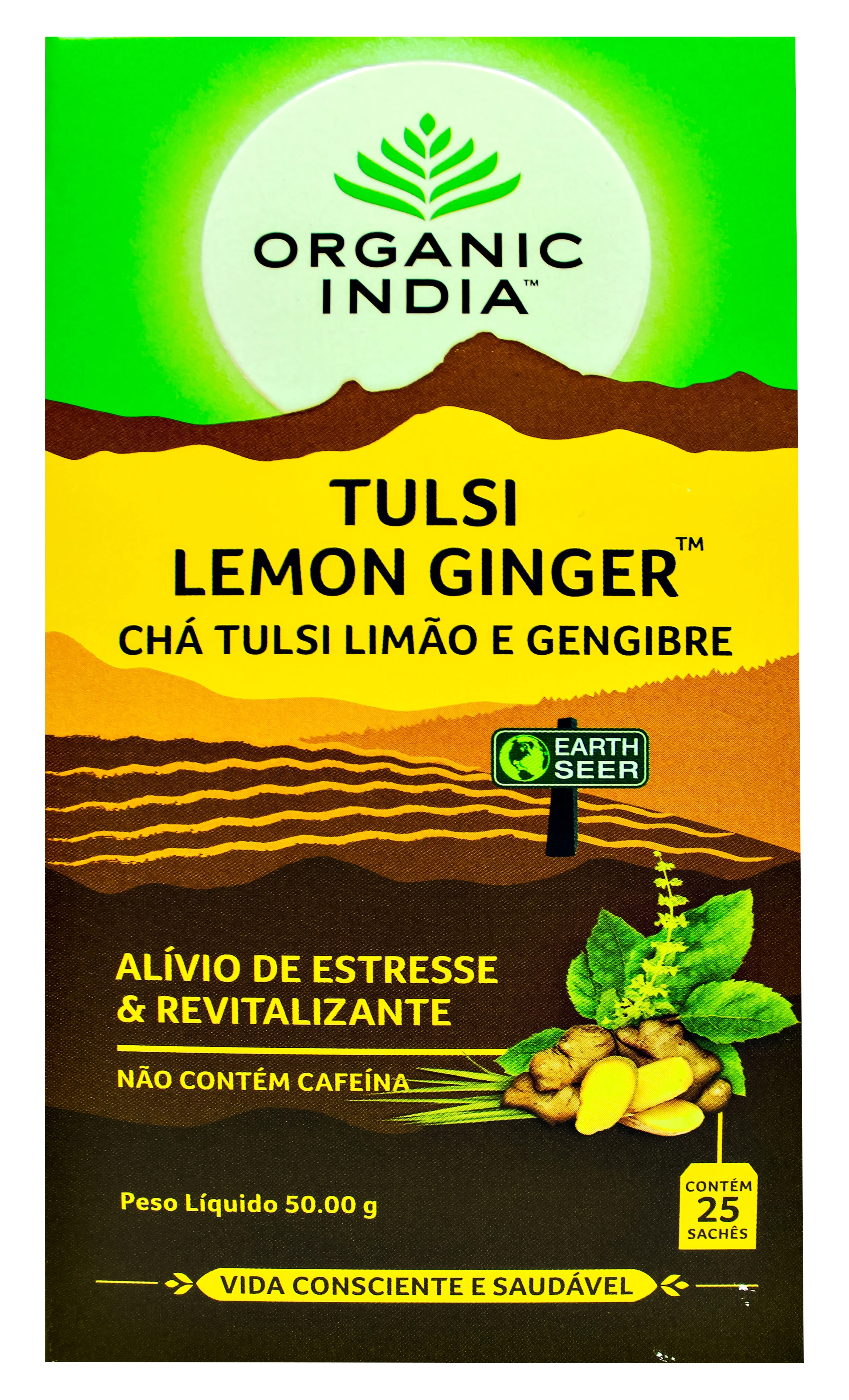 Tulsi Tea Lemon Ginger 18 Ct