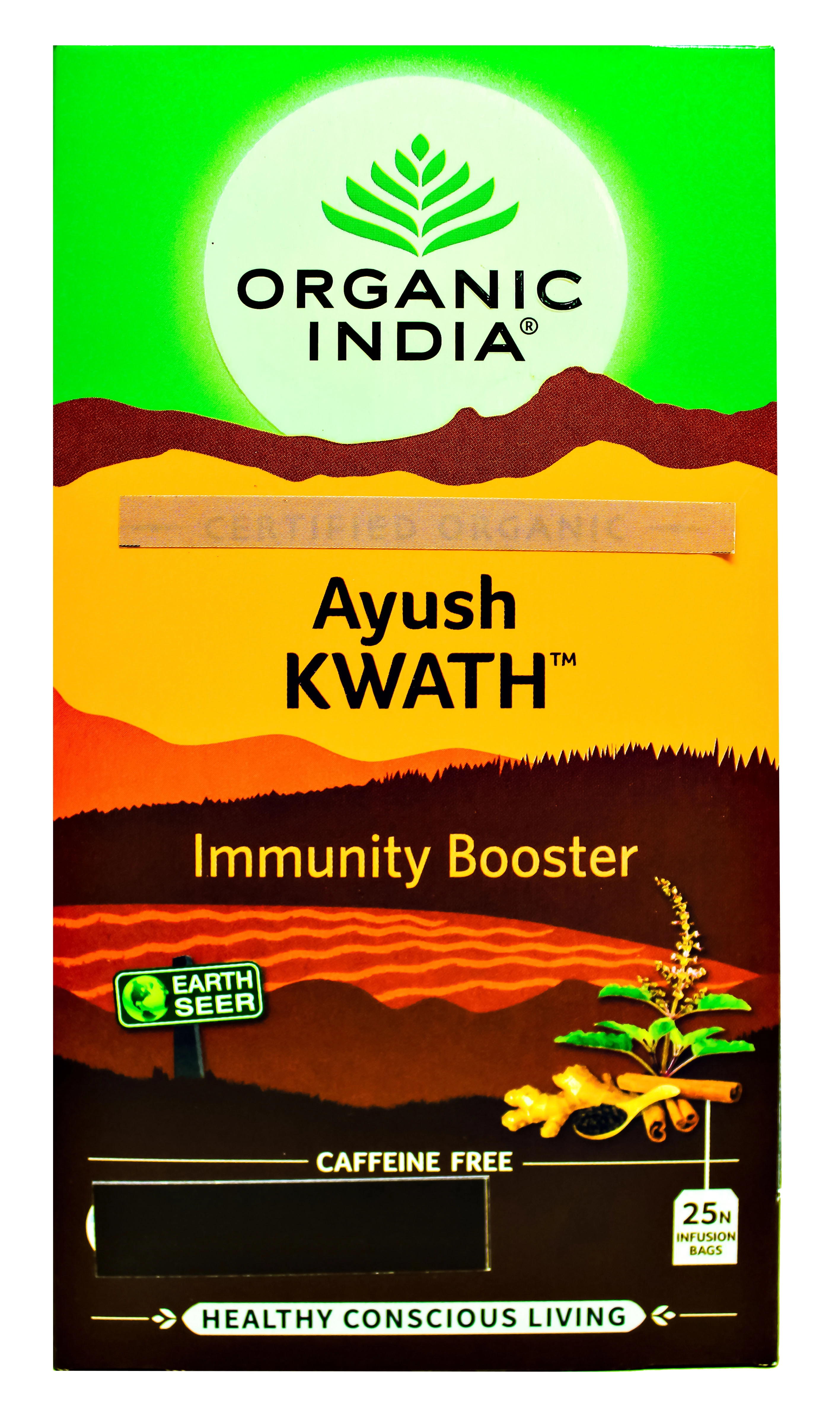 Cha Tulsi Ayush Kwath C/canela E Geng 45g
