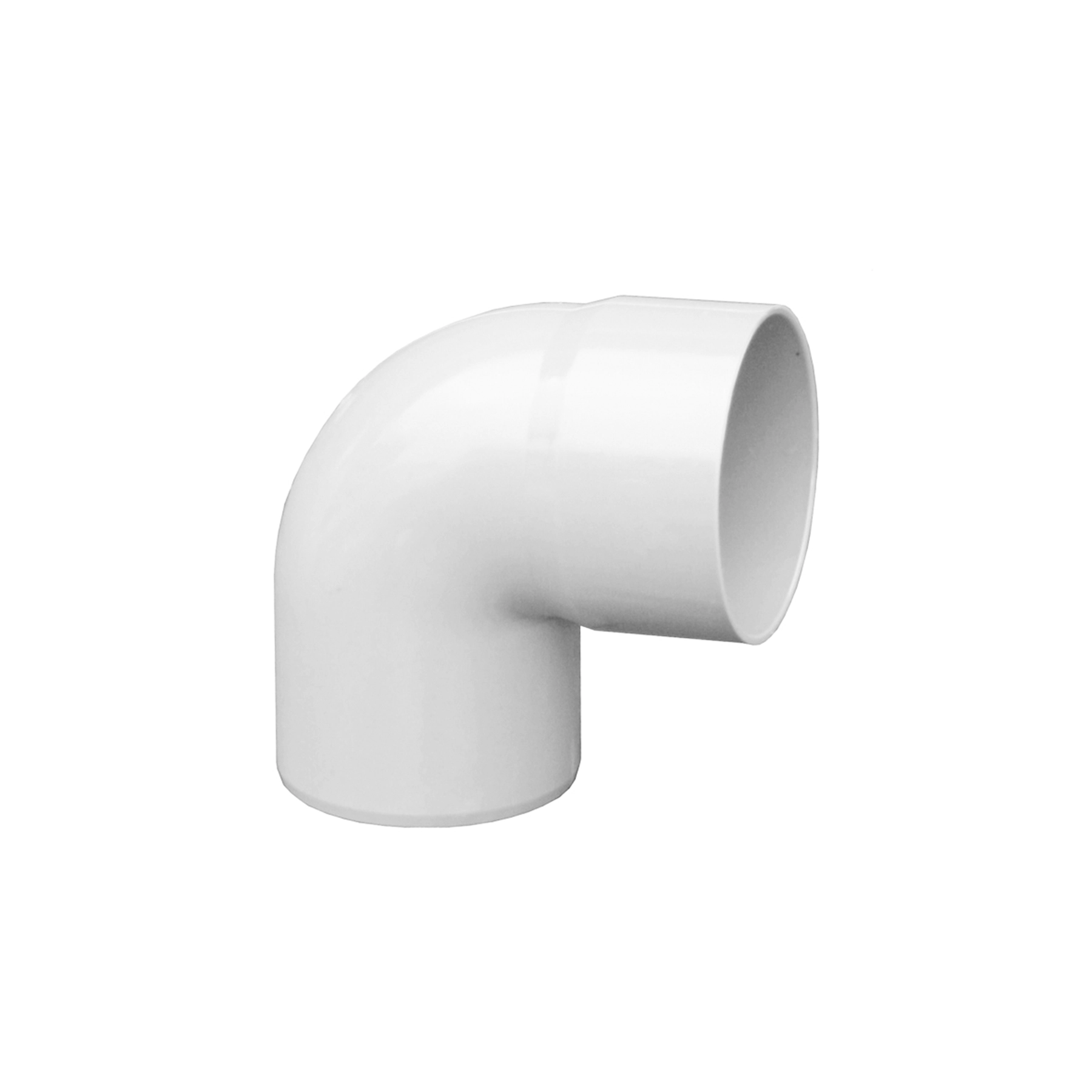 Joelho para Calha em PVC 10x18x17cm Branco Formato L Odem