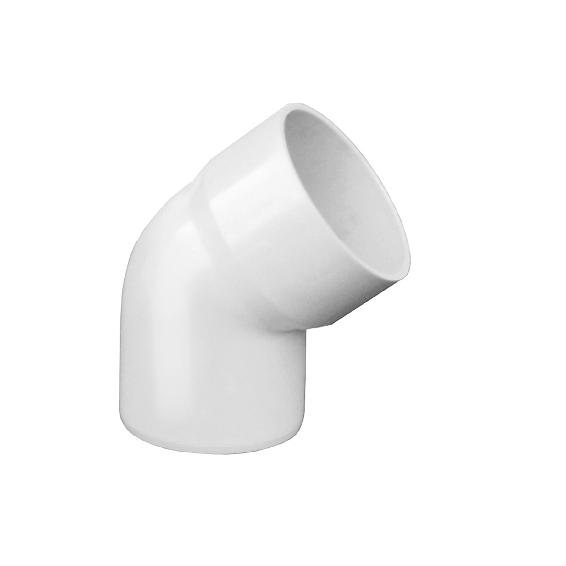 Joelho para Calha em PVC 10x15x16cm Branco Formato L Odem