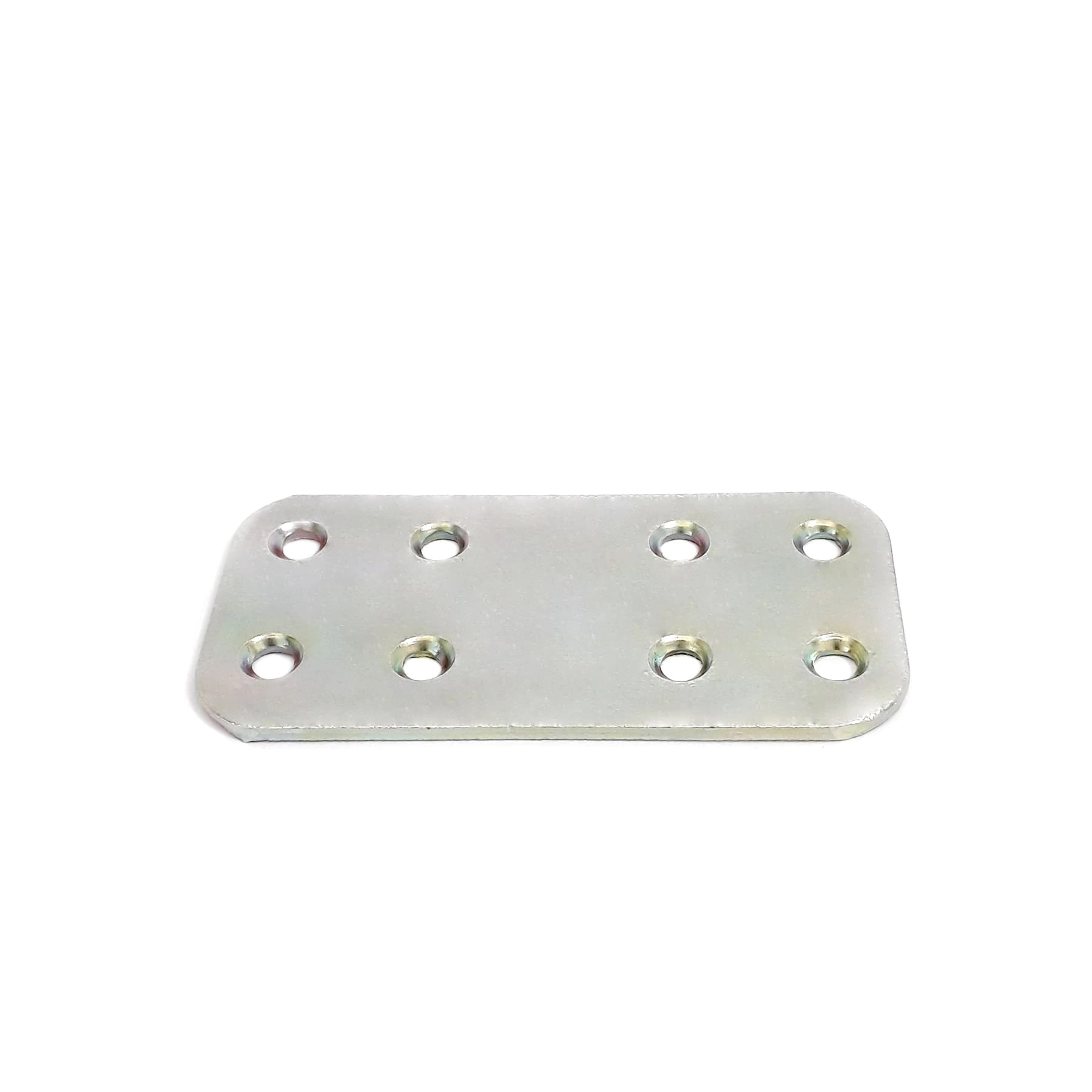 Placa Junção Reta Aço Galvanizado 30x60x2mm Dourado 2 peças