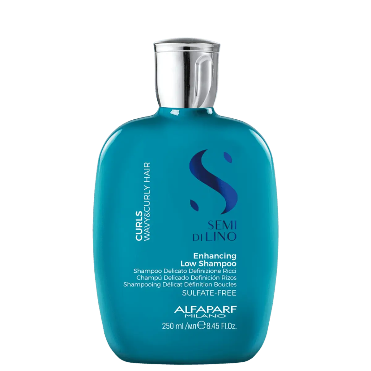 Alfaparf Milano Semi Di Lino Curls Enhancing Sulfate Free Shampoo For Wavy And Curly Hair, 8.45 Fl.
