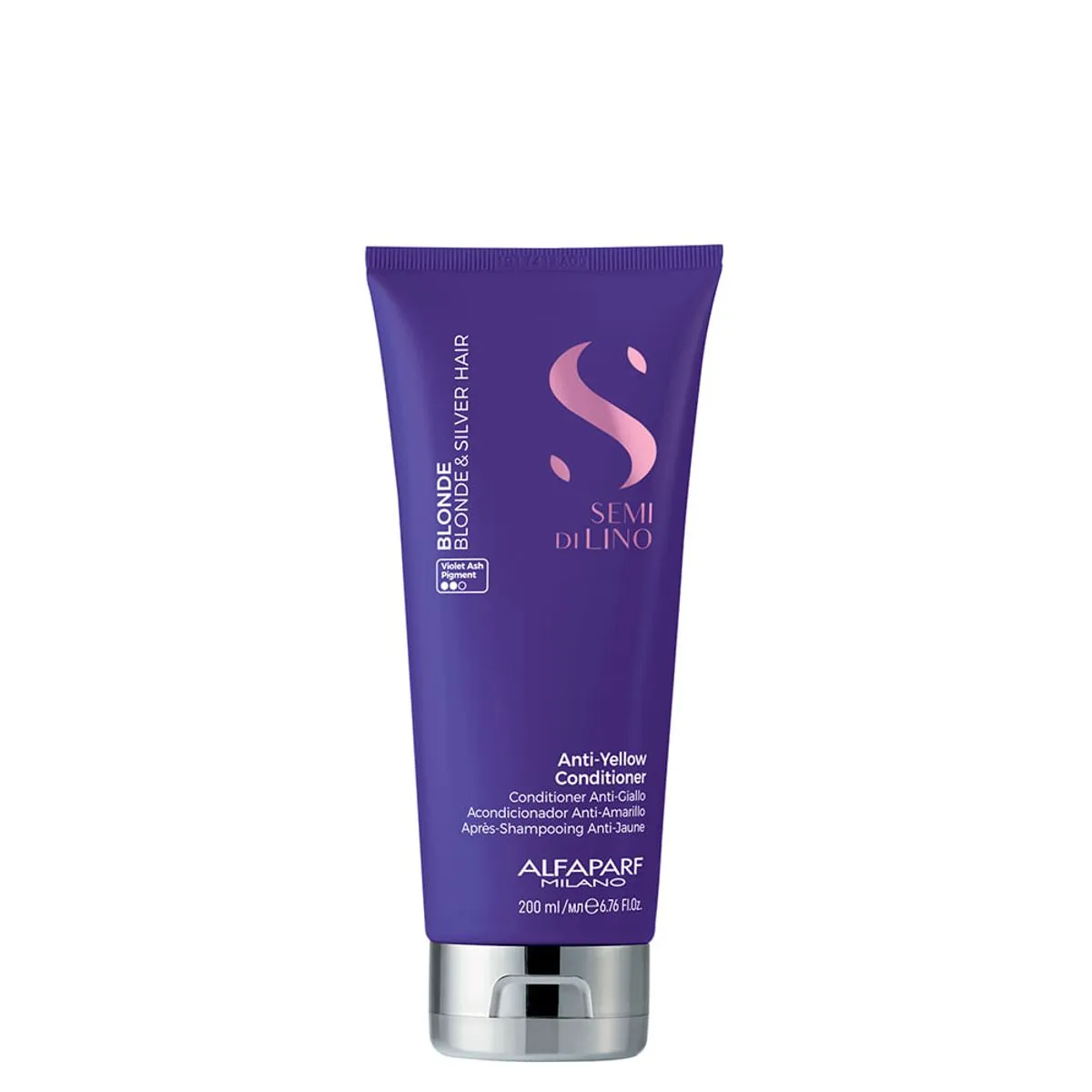 Alfaparf Milano Semi Di Lino Blonde Anti Yellow Conditioner For Blonde, Platinum And Silver Hair Par