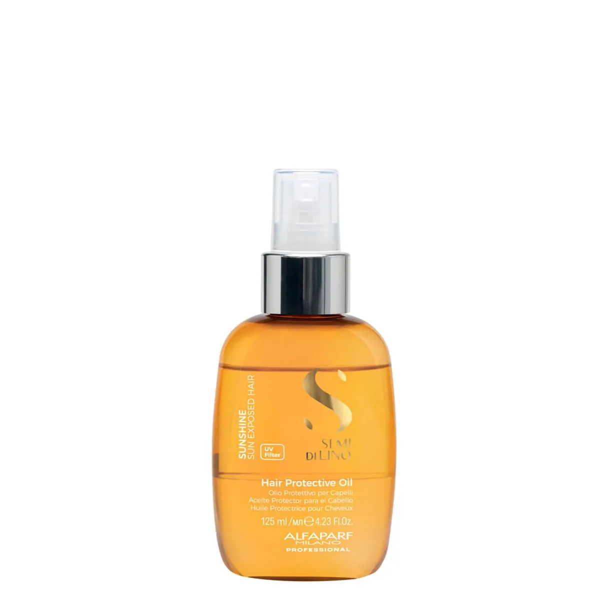 Alfaparf Milano Semi Di Lino Sunshine Protective Hair Oil Two Phase Spray Oil Serum With Uv Filters