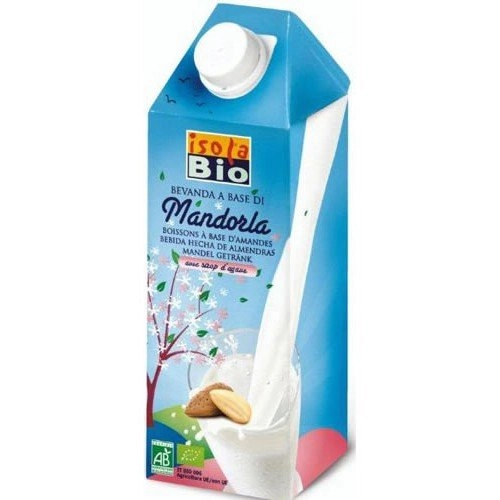 Bebida à Base De Amêndoa Orgânica Isola Bio Caixa 1l