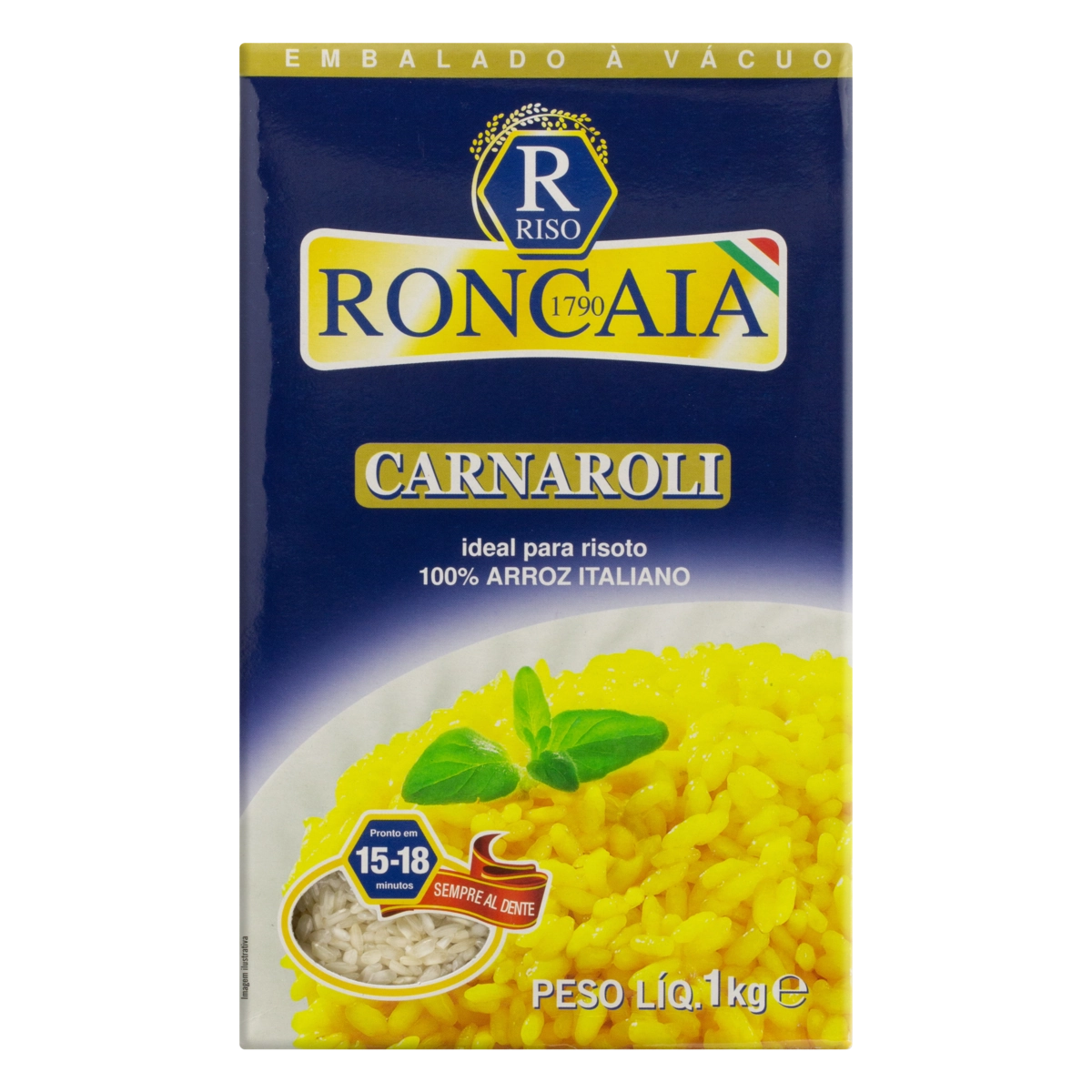 Arroz Carnaroli Tipo 1 Riso Roncaia Caixa 1kg