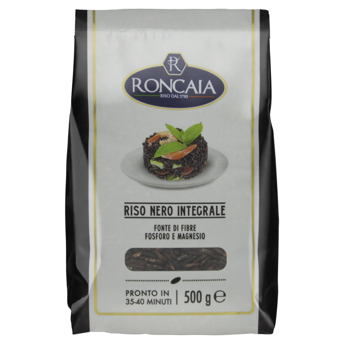 Arroz Negro Tipo 1 Integral Riso Roncaia Pacote 500g
