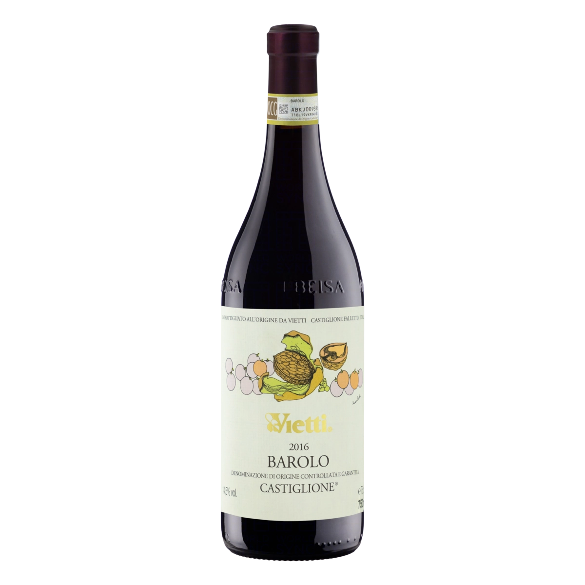 Vinho Italiano Tinto Seco Vietti Nebbiolo Barolo Castiglione Garrafa 750ml