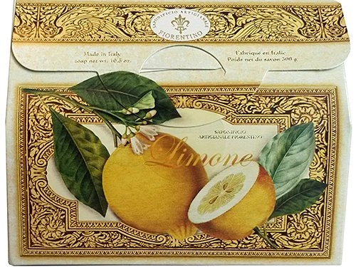 Saponificio Artigianale Fiorentino Limone Single 10.5 Oz. Soap Bar From Italy