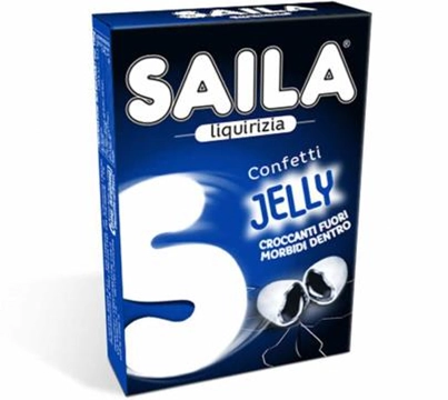 Bala Menta Recheada Alcacuz Saila 40g
