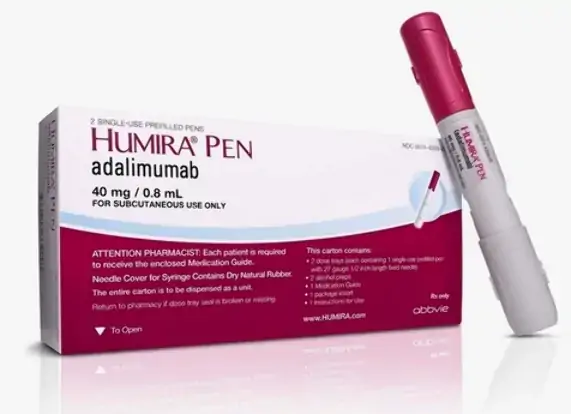 Humira 40mg/0,8ml, Caixa Com 2 Frascos Ampola Com 0,8ml De Solucao De Uso Subcutaneo 1 Seringa 1 Agu
