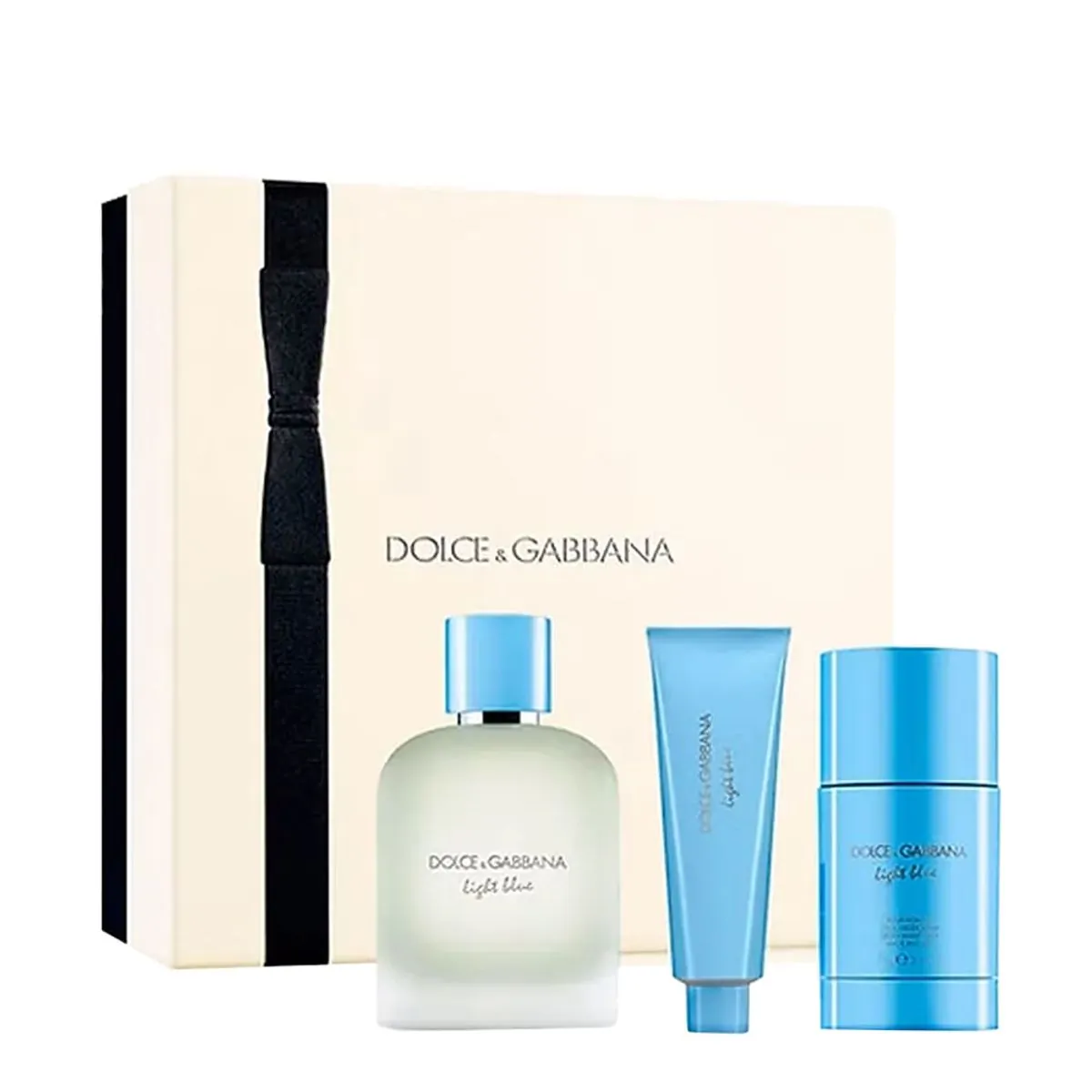 Kit Dolce & Gabbana Light Blue Masculino - Eau de Toilette + Shower Gel + Desodorante