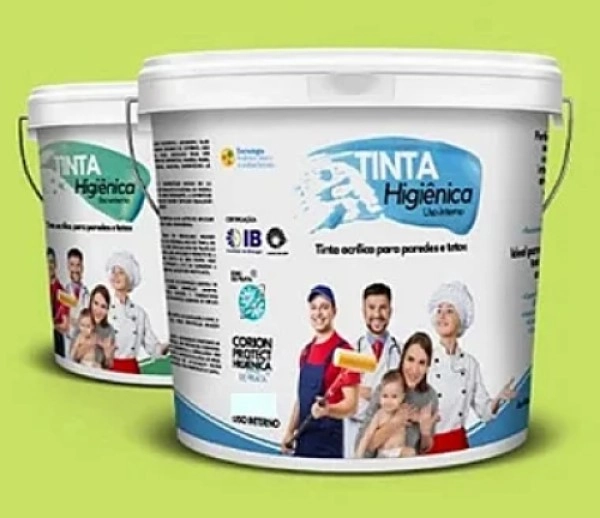 1 Galao (3,6lts) Cor Branca. Tinta Acrilica Corion Higienica. Opaca, Premium. Certificada E Testada.