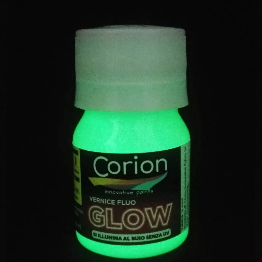 Tinta Glow Corion Led Cell 25ml Brilha Sem Luz Negra. Luminescente. Cor Amarelo Esverdeado
