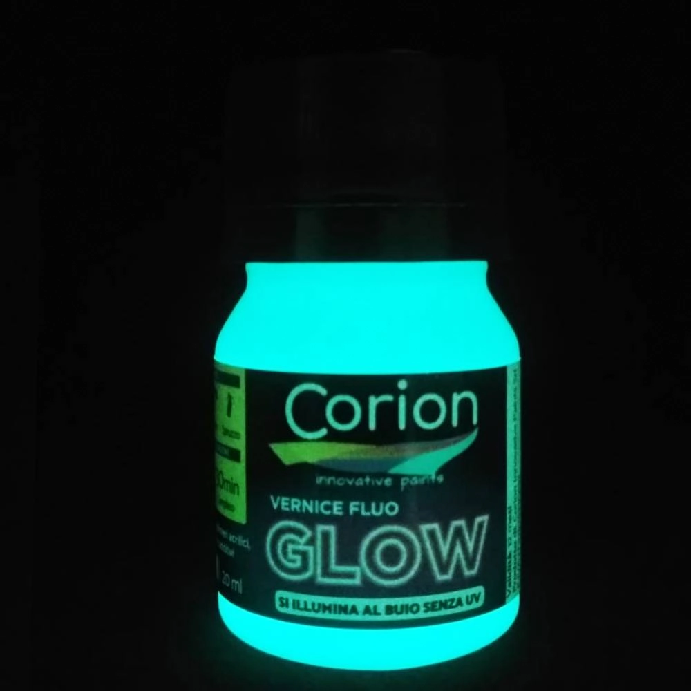 Tinta Glow Corion Led Cell 25ml Brilha Sem Luz Negra. Luminescente. Cor Branco Neon