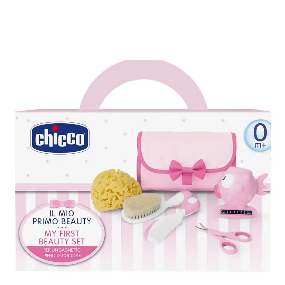 Conjunto de Higiene Meu Primeiro Beauty Set Chicco Rosa