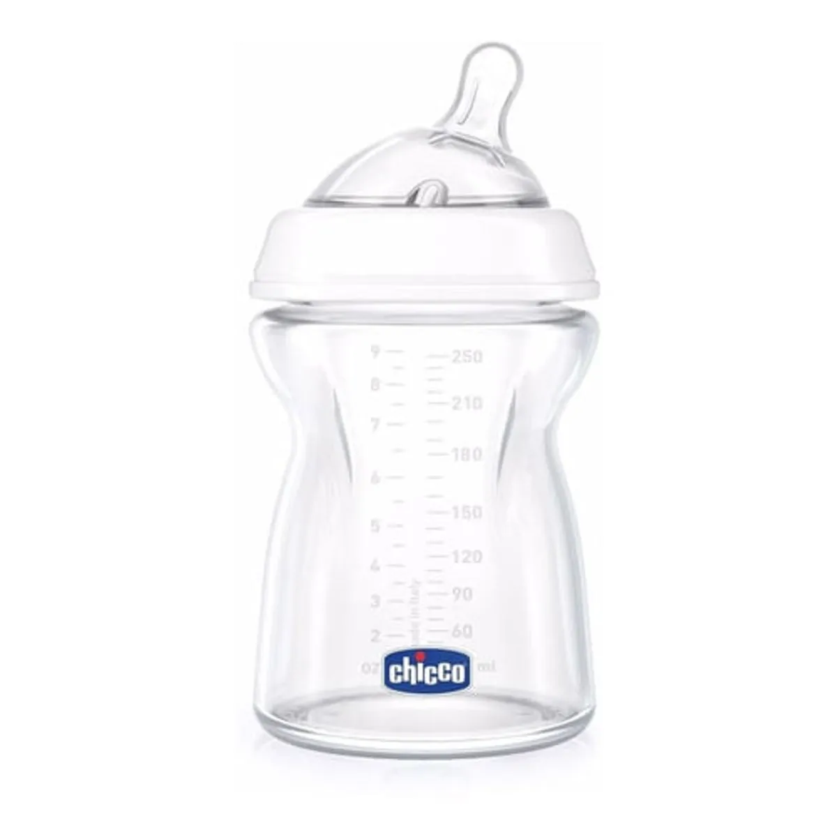 Mamadeira Step Up 2M+ 250ml Fluxo Médio Chicco Branca