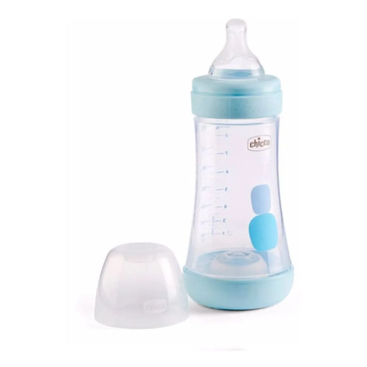 Mamadeira Perfect 5 240ML Fluxo Médio Chicco Azul