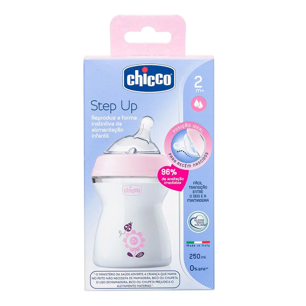 Mamadeira Chicco Step Up Rosa 250ml