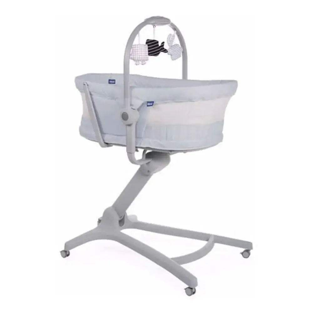 Berço Moisés Portátil Baby Hug 4 In 1 Air Stone Chicco Cinza
