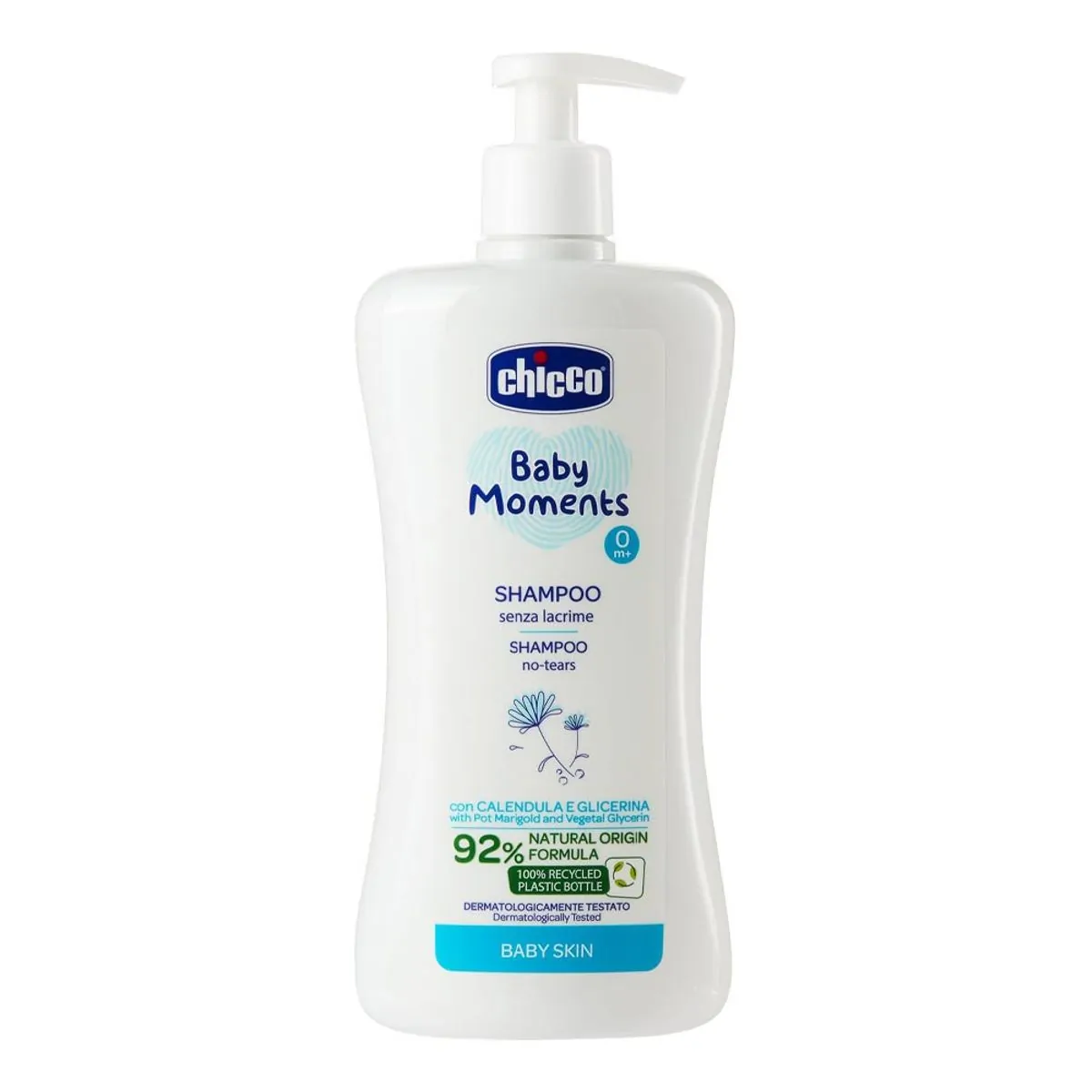 Shampoo Chicco Baby Moments Calendula e Glicerina 500ml