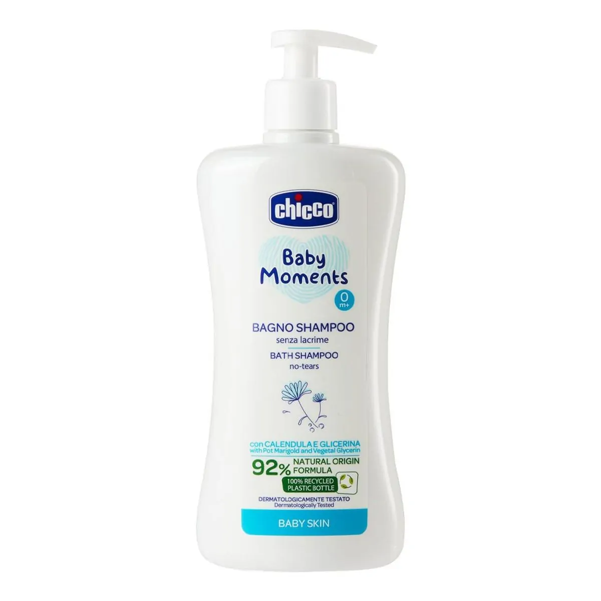 Shampoo Chicco Baby Moments da Cabeça aos Pés 500ml