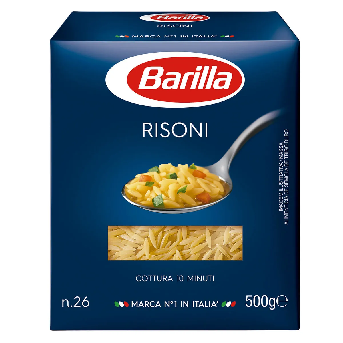 Macarrão Risoni Barilla Grano Duro Nº 26 500g