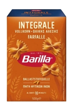Macarrão Grano Duro Integral Farfalle Barilla Integrale Caixa 500g