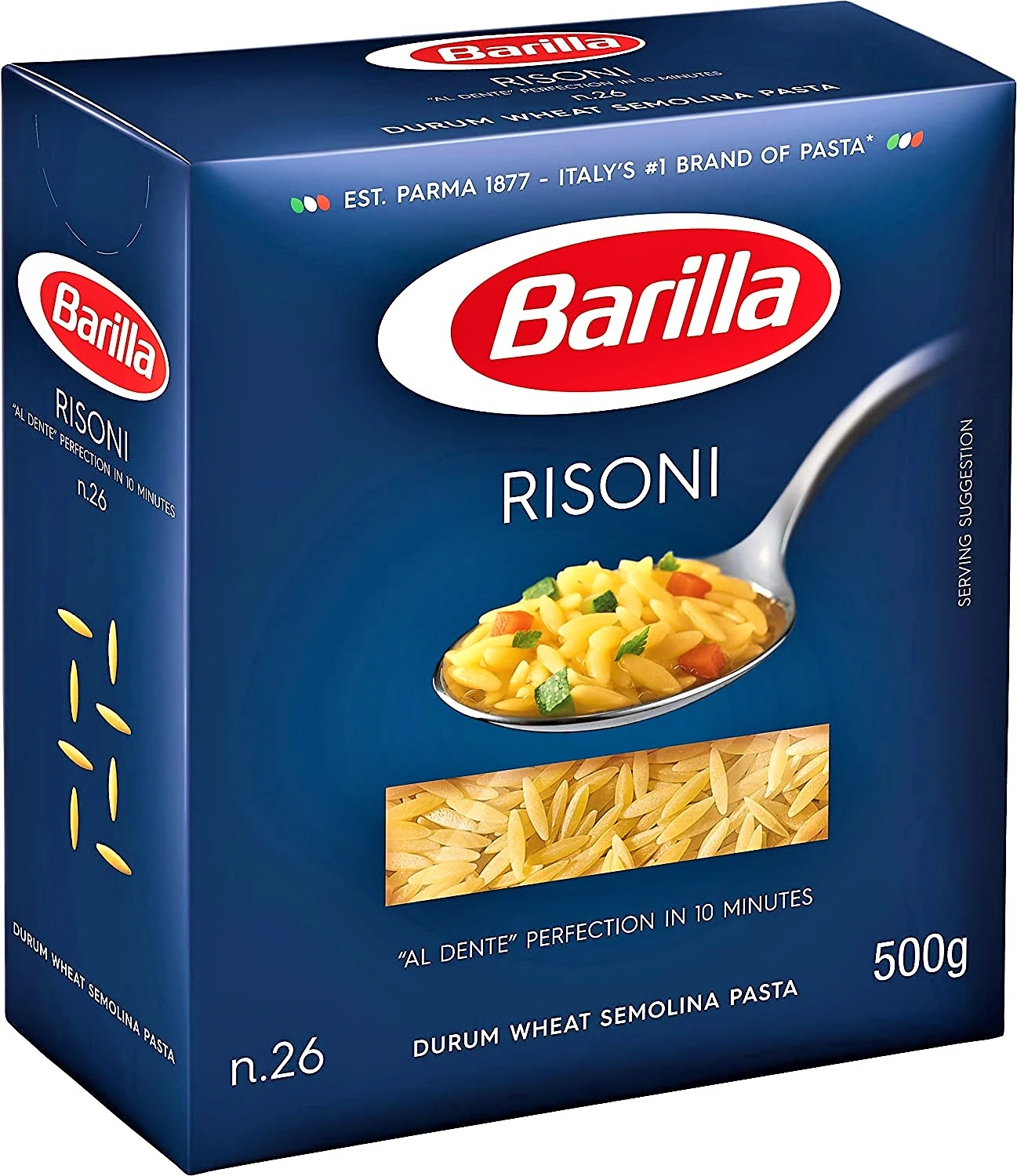 Macarrão De Sêmola Risoni 26 Barilla Caixa 500g