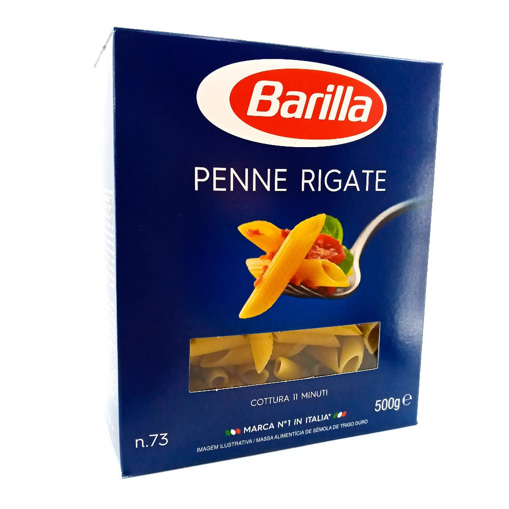 Macarrão Grano Duro Penne Rigate 73 Barilla Caixa 500g