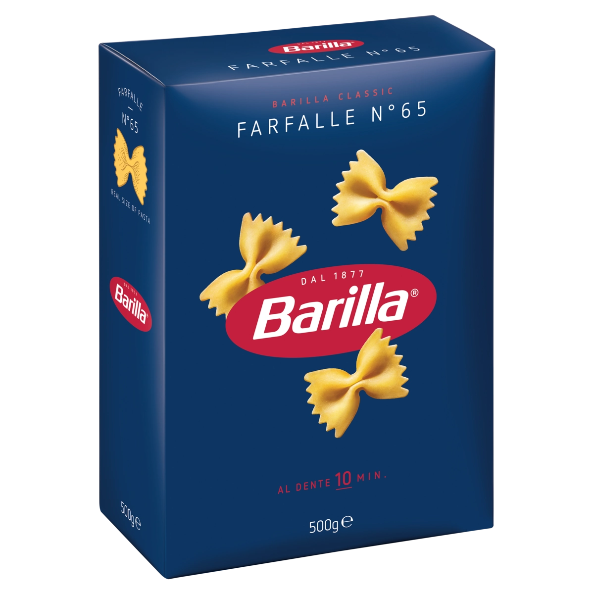 Macarrão De Sêmola De Trigo Duro Farfalle 65 Barilla Classic Caixa 500g