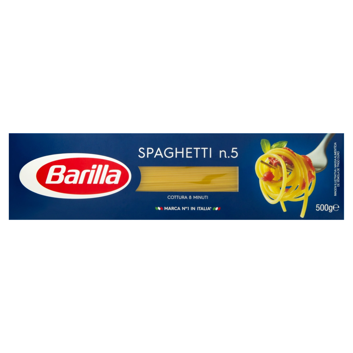 Macarrão De Sêmola De Trigo Duro Spaghetti 5 Barilla Classic Caixa 500g